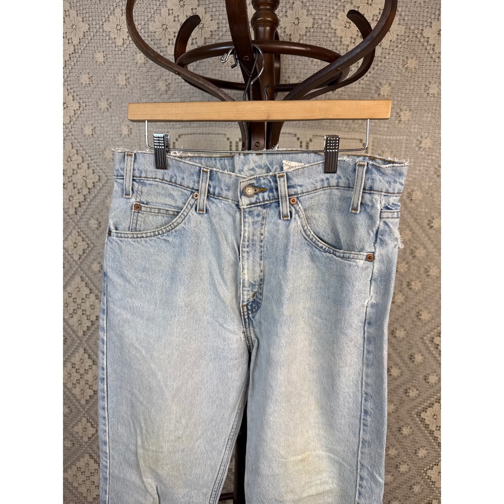 Vtg 1998 Levi's 505 Orange Tab Jeans | distressed/patina Straight Leg W33 x L30‎ - Picture 5 of 16
